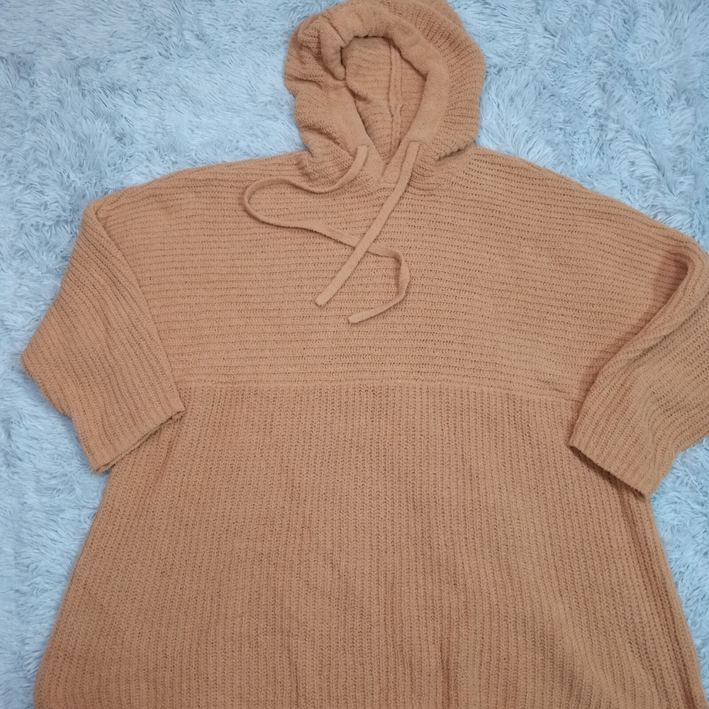 BB Dakota Steve Madden Sweatshirt Womens Hoodie Beige Pullover Sweater Plus 3X